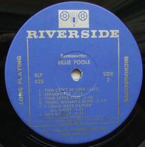 ◆ BILLIE POOLE / Sermonette ◆ Riverside RLP 425 (blue:BGP) ◆ V_画像4