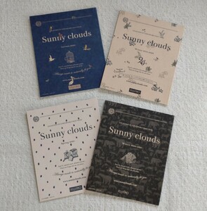 カタログ　フェリシモ Sunny clouds/サニークラウズ/winter2019-2020、autumn2020 winter 2020-2021 spring 2021の4冊セット