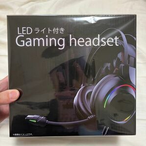 吉田産業　LEDライト付きゲーミングヘッドセット