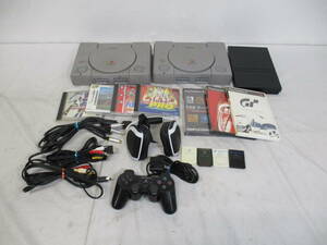 【通電未確認含む】SONY ソニー PlayStation/PlayStation2＋ソフトセット SCPH-5500/SCPH-7000/SCPH-75000 プレステ ゲーム機(24-6-9)