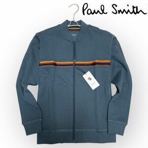 ★新品 Paul Smith LOUNGEWEAR (ポールスミス) マルチストライプ ジップアップブルゾン M ジップアップ スウェット★