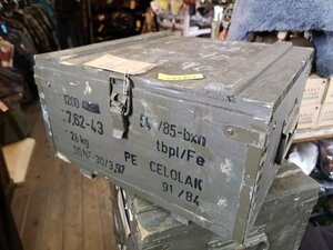 チェコ軍放出品 アミニッションボックス ウッド S　040815