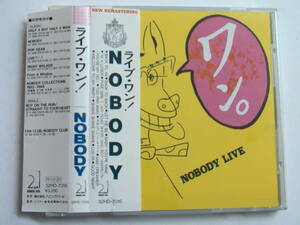 NOBODY ノーバディ / ライブ ワン！ 税表記無3200円帯付 32HD-7016 LIVE