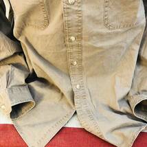 ビッグサイズ　エルエルビーン　L.L.Bean XL コットン　ワークシャツ　レギュラーシャツ　ブラウンベージュ_画像4