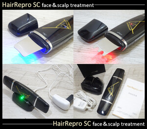 ★美品 フェイス＆スカルプ スキンクリーナ美顔器 HairRepro SC/アデランス 毛穴洗浄 頭皮・スキンケア エステ美容器 美肌 ハンディ型★ 