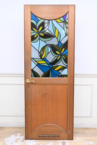 MN093 retro antique stained glass style door door fittings objet d'art 