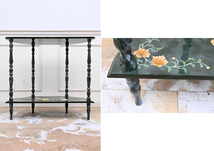 HO09 イタリア製 クラシック コンソールテーブル サイドテーブル 飾り台 花台 置台 オブジェ台_画像5
