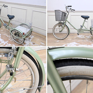 IN01 長期保管品 未使用 marushi マルシ 三輪自転車 後ろ籠付 変則機能無し 引き取り大歓迎の画像6