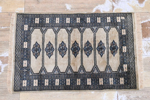 CN14i Ran paki Stan hand woven .. rug kitchen living door mat hand made 