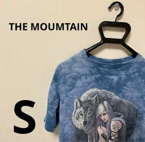 【THE MOUMTAIN】　ザマウンテン　Tシャツ　アニマル　オオカミ　S