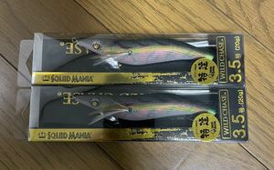 3.5号　ノーマル　ハッピーレッド　２本セット　スクイッドマニア　SQUIDMANIA ワイルドチェイス　WILDCHASE 烏賊STYLE オリカラ　エギ