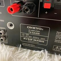 【動作確認済】ONKYO アンプ TX-SA600 リモコン付属_画像8
