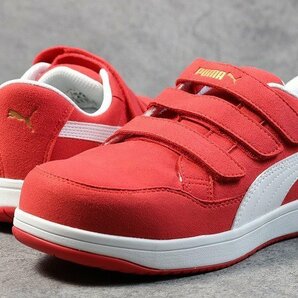 PUMA プーマ 安全靴 メンズ エアツイスト スニーカー セーフティーシューズ 靴 ブランド ベルクロ 64.204.0 レッド ロー 26.0cm / 新品の画像2