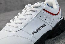 WILDNATURE ゴルフシューズ スニーカー メンズ 靴 男性用 ワイルドネイチャー おしゃれ 2801 ホワイト 25.0cm 新品 1円 スタート_画像4