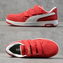 PUMA プーマ 安全靴 メンズ エアツイスト スニーカー セーフティーシューズ 靴 ブランド ベルクロ 64.204.0 レッド ロー 26.0cm / 新品_画像4