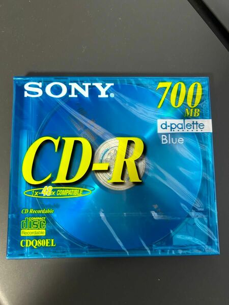 SONY 日本製 データ用CD-R 700MB 48倍速 ブルー 単品　新品　未開封