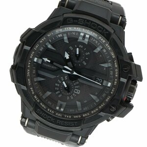 1円 稼働 CASIO カシオ G-SHOCK GW-A1000FC-1AJF スカイコックピット タフソーラー QZ クオーツ デイト 黒文字盤 SS 腕時計 1222620240116