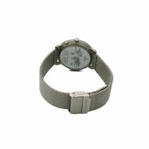 1円 稼働 美品 箱/替えベルト付 JUNGHANS ユンハンス 059 2022 46 QZ クオーツ 電波ソーラー デイト グレー文字盤 SS 腕時計 130920240305_画像4