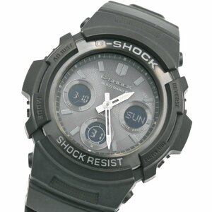 1円 稼働 美品 CASIO カシオ G-SHOCK Gショック AWG-M100B ファイヤーパッケージ タフソーラー 電波 QZ クオーツ 腕時計 220720240319