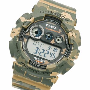 1円 稼働 極美品 箱/保証書付 CASIO カシオ G-SHOCK Gショック GD-120CM カモフラージュシリーズ 迷彩 QZ デジタル 腕時計 221420240319