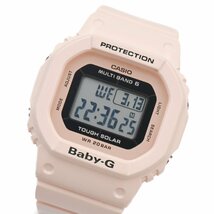 1円 稼働 美品 CASIO カシオ Gショック Baby-G ピンク BGD-5000 QZ クオーツ 腕時計 ベイビージー レディース スクエア 231420240319_画像1