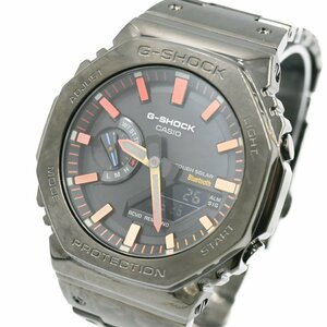 1円 稼働 美品 箱/保証書/コマ4付 CASIO カシオ G-SHOCK Gショック フルメタル GM-B2100 カシオーク タフソーラー QZ 腕時計 239620240326