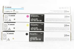 未使用 CANON 純正 トナー NPG-71 4色（シアン・マゼンタ・イエロー・ブラック） キャノン ITG0TNNTXNOK-YR-J18-byebye