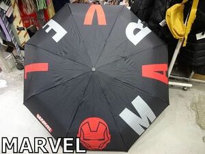 X4C015◆美品◆ マーベル MARVEL アイアンマン ワンタッチ 折り畳み 傘 かさ カサ