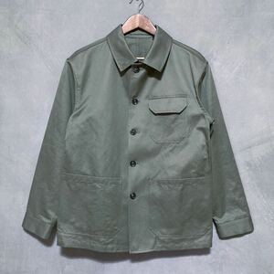 イタリア製 LARDINI ラルディーニ コットンリネン カジュアル カバーオール ジャケット ブルゾン size.S ライトグリーン Made in Italy