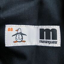 MunsingWear マンシングウェア 文字 総柄 吸汗速乾 春夏 軽量 ストレッチ スリム パンツ size.88 ブラック ゴルフウェア メンズ 定価24,200_画像8