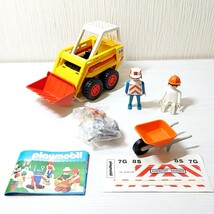 メメ15【140】1円～ プレイモービル playmobil 3260 コンテナ 簡易オフィス 3507 重機 3264 信号機 3270 掘削機 他 工事現場 まとめセット_画像3