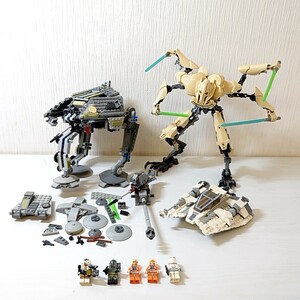 ヤヤ18【100】1円～ レゴ LEGO スターウォーズ STAR WARS 75043 AT-AP 75112 グリーヴァス将軍 7666 スノースピーダー フィグ まとめセット