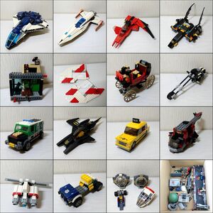 ヤヤ22【140】1円～ LEGO レゴ 76028 ダークサイドの侵略 70721 カイ・ファイター 76032 クィーンジェット 6863 バットマン 他 まとめ