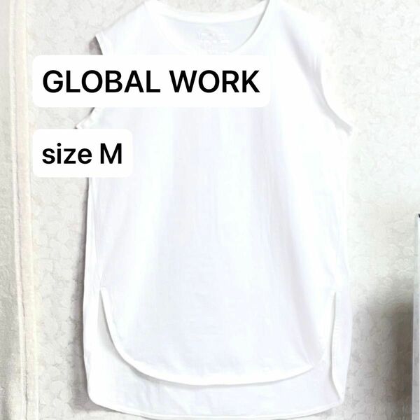 レディース ノースリーブ チュニック GLOBAL WORK size M