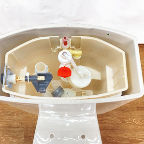 【美品】TOTO トイレ 洋式便器 (壁排水) ☆手洗い器付き☆ 「CS370P」 タンク「SS371BABFL」 一式セット #SC1(パステルアイボリー) 5の画像6