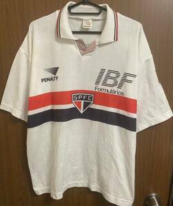 レア 90s PENALTY サンパウロFC 1992 ユニフォーム XL #10 ライー トヨタカップ 優勝 SPFC vintage ブラジル 