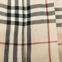 中古 バーバリー BURBERRY LONDON ノバチェック 巻きプリーツスカート 120A 毛100％ 薄手 裏地付き 数か所汚れあり_画像8