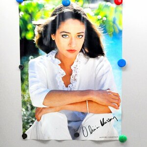  б/у товар B3 размер постер Olivia Husseyoli Via - se- подписан ro Mio . Jeury eto золотой перчатка . выигрыш женщина super 