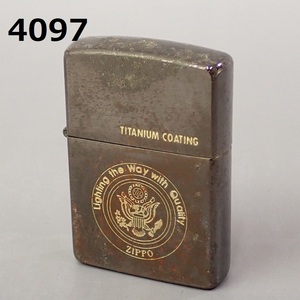 AC-4097　ヴィンテージ　ZiPPO　ライター　チタンコーティング　　20240317