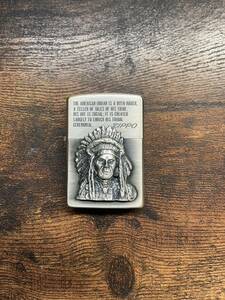 ジッポー zippo シルバー インディアン 彫刻 希少　