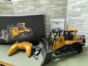 [41593.0418Y] secondhand goods * electrification operation not yet verification * HUI NA TOYS radio-controller bulldozer construction machinery series miniature construction machine 