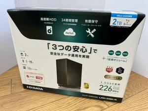 【43150.0331Ｙ】新品未開封　☆　I・O　DATA/　アイ・オー・データー　ネットワーク　HDL2-AAX2WB　2TB(1TB×2ドライブ） 2.5GbE 226MB/s