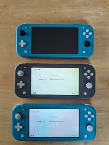 [1円〜]Nintendo Switch Lite スイッチライト ジャンク品3台セット SONY