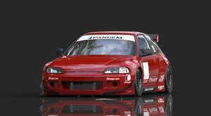 EG6 シビック フロントバンパースポイラー TRA京都 パンデム ロケットバニー