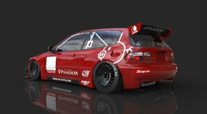 EG6 シビック リアウィング TRA京都 パンデム ロケバニ特価即決有