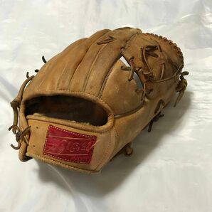 ハイゴールド　一般硬式野球用グローブ　ヴィンテージ 右投げ　内野手用　ベースボール　グラブ　中古　