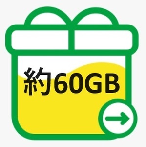 mineo マイネオ パケットギフト 約60GB 送料無料 PayPay決済300円OFFクーポンをお持ちの方におすすめです