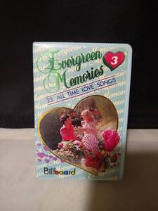 T6316　カセットテープ EVERGREEN MEMORIES3/23 ALL TIME LOVE SONGS , BILLBOARD /MATT MONRO,CASCADES,ELVIS PRESLEY,PAUL ANKA,SAM COOK