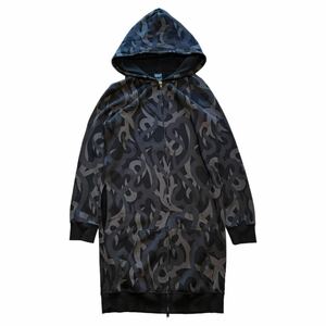 04AW number nine tribal long zip hoodie black ナンバーナイン ハート トライバル ロング ジップ パーカー 黒 ギブ期 本人期 archive 