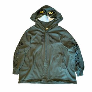 RARE HIKESHI SPIRIT frog over size hoodie japanese label 火消魂 パーカー w< Walter van beirendonck 20471120 スカジャン 